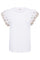 Azing Tee 205982 | Brilliant White W. Simply Taup | T-shirt fra Freequent