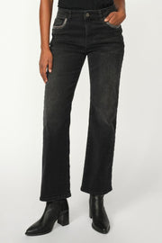 Cecilia Perla Jeans Ankle | Dark Grey | Jeans fra Mos Mosh
