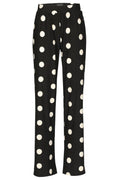 Alma Wide Pants | Black Big Dot | Bukser fra Liberté