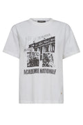 Livia O-SS Tee | White | T-shirt fra Mos Mosh – nedsat