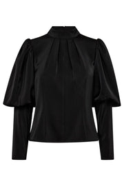 Adna Open Back Blouse 35680 | Black | Bluse fra Co'couture