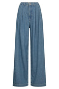 Dagny Pleat Jeans 34' | Light Blue | Jeans fra Mos Mosh