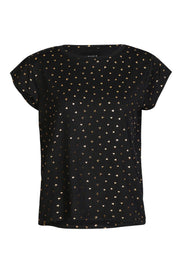 Alma U Tshirt | Black Gold Heart | Top fra Liberté