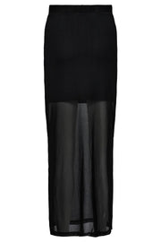 Mesh Long Skirt | Black | Nederdel fra Liberté