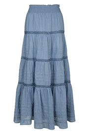 Felicia S Voile Skirt | Smoke Blue | Nederdel fra Neo Noir