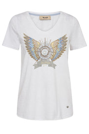 Gethi Deco Tee  | White | T-shirt fra Mos Mosh