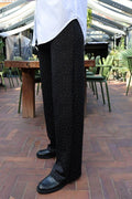Henne Wide Pants | Black Diamond | Bukser fra Liberté
