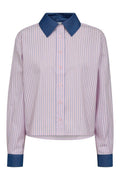 Karina Stripe Mix Shirt 45006 | Candyfloss | Bluse fra Co'couture