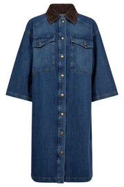 Vikka Lara Dress | Blue | Kjole fra Mos Mosh