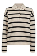 Claura Pullover 206805 | Moonbeam Melange W. Black | Strickwaren von Freequent