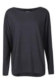 Alma Ls Top (Fleece) | Dark Grey | Bluse fra Liberté