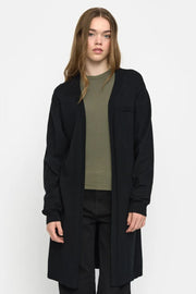 Epira Long Cardigan Knit | Black | Cardigan fra Soft Rebels