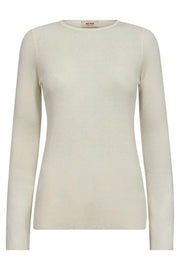 Bouch O-neck Knit | Ecru | Strik fra Mos Mosh