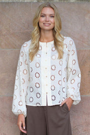 Avery Blouse 2820 | Off white | Bluse fra Prepair