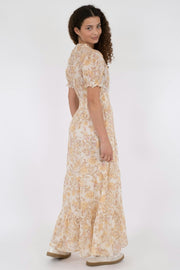 Kanza Rose Field Dress | Dusty Yellow | Kjole fra Neo Noir