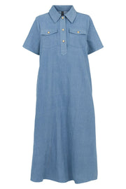 Paulina Dress 2740 | Blue | Kjole fra Prepair