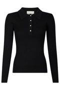 Panama Strickbluse | Schwarz | Bluse von Neo Noir – nedsat