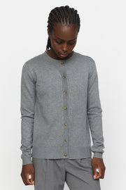 SRMarla Cardigan knit SR120-213 |  Medium Grey Melange | Strik fra Soft Rebels