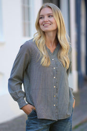 Macy Blouse 2791 | Blue | Bluse fra Prepair
