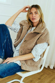 Lamby Waistcoat 206965 | Simply Taupe | Jakke fra Freequent