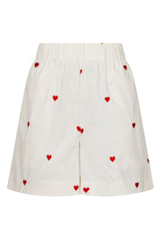 Sakuri Hearts Shorts | Creme | Shorts fra Neo Noir