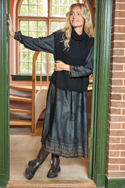 Jasmine Long Dress | Midnight Grey | Kjole fra Black Colour