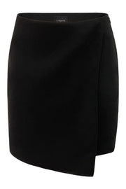 Winnie Wrap Mini Skirt | Black | Nederdel fra Liberté