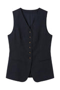 Katie Linen Vest | Black | Vest fra Atelier C – nedsat