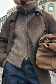 Hulda Knit Zip Cardigan | Bracken | Strik fra Mos Mosh