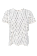 Mayra Ss Tee | Off White | T-Shirt fra Black Colour