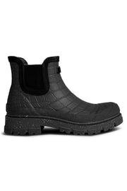 Liv Croco Waterproof WL764 |  Black | Rubber Boots fra Woden