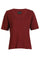 Ulla Ss Vneck Tshirt | Bordeaux | T-Shirt fra Liberté