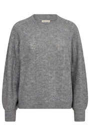 Manilla Pullover 203032 | Medium grey mlg. | Sweater fra Freequent