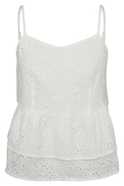 Rebekka Strap Top | White | Bluse fra Liberté