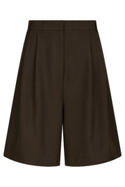 Nika Structure Shorts | Dark Brown | Shorts fra Neo Noir