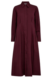 Poppy Shirt Long Dress 36526 | Winered | Kjole fra Co'couture