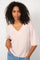 Taci 3/4 V-Neck Knit | Ballet Slipper | Strik fra Mos Mosh