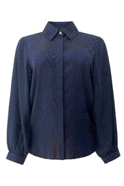 Lala Ls Shirt | Navy Black | Bluse fra Liberté