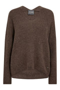 Thora V-Neck Knit | Falcon | Strik fra Mos Mosh