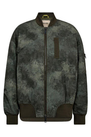 Ruby Print Bomber Jacket | Olive Night | Jakke fra Mos Mosh