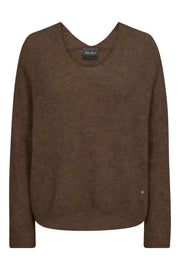 Thora V-Neck Knit  | Rain Drum | Strik fra Mos Mosh