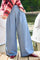 Davina Wideleg Pant | Lt. Denim Melange | Bukser fra Black Colour
