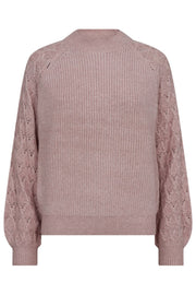 Gabby Pullover | Pale Mauve Melange | Bluse fra Freequent