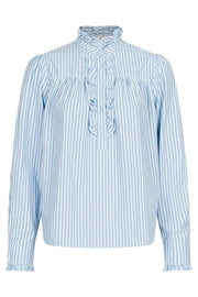 Justine Stripe Shirt | Light Blue | Skjorte fra Neo Noir
