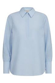Lindin Blouse | Della Robbia Blue W. OffWhite | Bluse fra Freequent