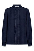 Tassy Lace Shirt 45014 | Navy | Bluse fra Co'couture – nedsat