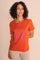 Vicci O-Ss Tee | Burnt Ochre | T-shirt fra Mos Mosh