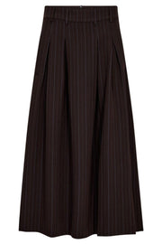 Anya Trinny Pleat Skirt 44001 | Dark Brown | Nederdel fra Co'couture