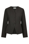 Toots Structure Blouse | Dark Grey | Bluse fra Neo Noir