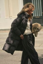 Nova Square Daunenmantel | Dunkelgrau | Jacke von Mos Mosh